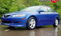 7 349 р. Пороги накладки Razzi Mazda 6 GG седан дорестайлинг (2002-2005) (Неокрашенные)  с доставкой в г. Керчь. Увеличить фотографию 4