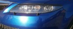 1 339 р. Реснички на фары Sport v2 Mazda 6 GG седан дорестайлинг (2002-2005) (Неокрашенные)  с доставкой в г. Керчь. Увеличить фотографию 2