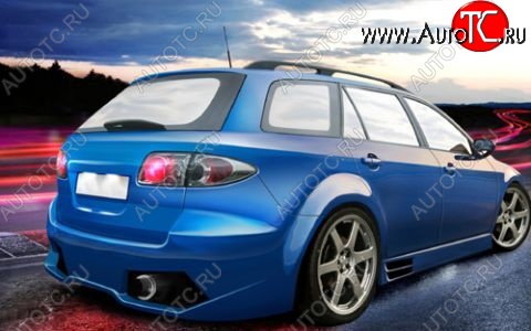 25 899 р. Задний бампер Golardo Mazda 6 GG, GY универсал дорестайлинг (2002-2005)  с доставкой в г. Керчь
