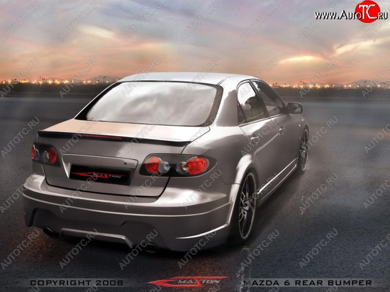 36 399 р. Задний бампер Maxton Mazda 6 GG седан дорестайлинг (2002-2005)  с доставкой в г. Керчь