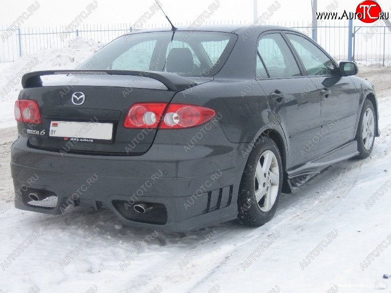 7 599 р. Задний бампер ST Mazda 6 GG седан дорестайлинг (2002-2005)  с доставкой в г. Керчь
