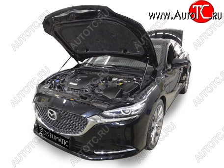 2 349 р. Упоры капота Russtal Mazda 6 GJ 2-ой рестайлинг универсал (2018-2025)  с доставкой в г. Керчь