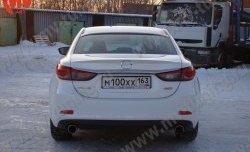 4 999 р. Козырёк на заднее стекло Boomer Design  Mazda 6  GJ (2012-2018) дорестайлинг седан, 1-ый рестайлинг седан (Неокрашенный)  с доставкой в г. Керчь. Увеличить фотографию 4