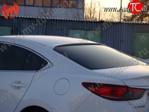 4 999 р. Козырёк на заднее стекло Boomer Design  Mazda 6  GJ (2012-2018) дорестайлинг седан, 1-ый рестайлинг седан (Неокрашенный)  с доставкой в г. Керчь