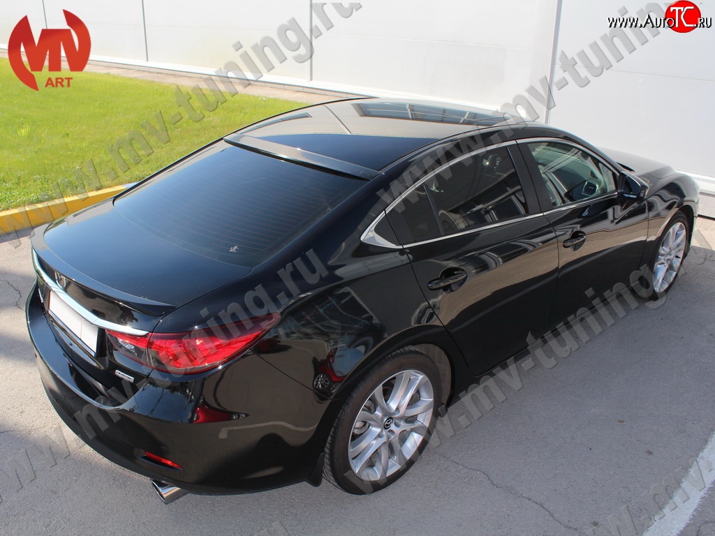 4 299 р. Козырёк на заднее стекло Sport  Mazda 6  GJ (2012-2018) дорестайлинг седан, 1-ый рестайлинг седан (Неокрашенный)  с доставкой в г. Керчь