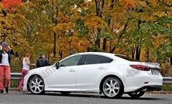 5 499 р. Накладки на задний бампер SkyActivSport  Mazda 6  GJ (2012-2015) дорестайлинг седан (Неокрашенная)  с доставкой в г. Керчь. Увеличить фотографию 2