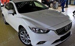 1 299 р. Реснички на фары Sport V2  Mazda 6  GJ (2012-2015) дорестайлинг седан (Неокрашенные)  с доставкой в г. Керчь. Увеличить фотографию 2