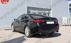 5 199 р. Лип спойлер Boomer Design Mazda 6 GJ 1-ый рестайлинг седан (2015-2018) (Неокрашенный)  с доставкой в г. Керчь. Увеличить фотографию 3