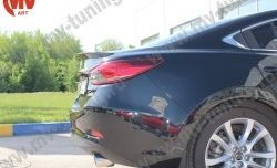 5 199 р. Лип спойлер Boomer Design Mazda 6 GJ 1-ый рестайлинг седан (2015-2018) (Неокрашенный)  с доставкой в г. Керчь. Увеличить фотографию 6