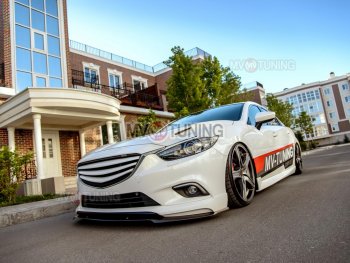 23 799 р. Решётка радиатора Tuning-Sport v4 Mazda 6 GJ 1-ый рестайлинг седан (2015-2018) (Неокрашенная)  с доставкой в г. Керчь. Увеличить фотографию 2