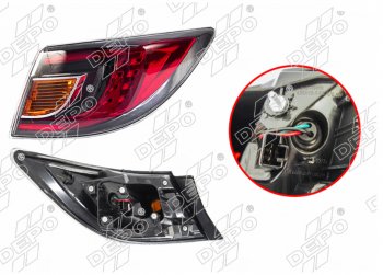 Правый фонарь задний (LED) DEPO Mazda 6 GH дорестайлинг лифтбэк (2007-2010)