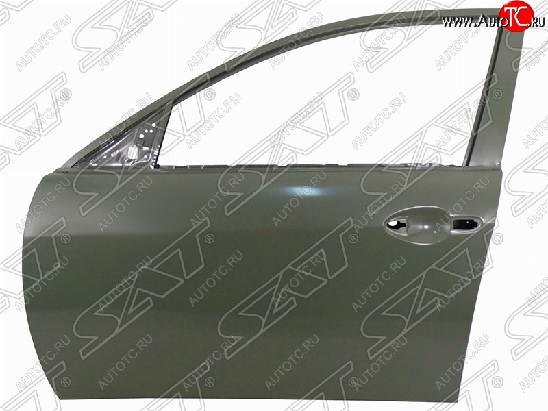 6 399 р. Левая дверь передняя SAT.  Mazda 6  GH (2007-2012) дорестайлинг лифтбэк, дорестайлинг седан, дорестайлинг универсал, рестайлинг лифтбэк, рестайлинг седан, рестайлинг универсал (Неокрашенная)  с доставкой в г. Керчь