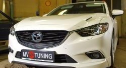 47 899 р. Капот пластиковый (с прорезаными жабрами) SkyActivSport MV-Tuning  Mazda 6  GJ (2012-2025) дорестайлинг седан, дорестайлинг универсал, 1 рестайлинг универсал, 1-ый рестайлинг седан, 2-ой рестайлинг седан, 2-ой рестайлинг универсал (Неокрашенный)  с доставкой в г. Керчь. Увеличить фотографию 6