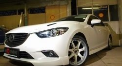 47 899 р. Капот пластиковый (с прорезаными жабрами) SkyActivSport MV-Tuning  Mazda 6  GJ (2012-2025) дорестайлинг седан, дорестайлинг универсал, 1 рестайлинг универсал, 1-ый рестайлинг седан, 2-ой рестайлинг седан, 2-ой рестайлинг универсал (Неокрашенный)  с доставкой в г. Керчь. Увеличить фотографию 7