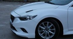 47 899 р. Капот пластиковый (с прорезаными жабрами) SkyActivSport MV-Tuning  Mazda 6  GJ (2012-2025) дорестайлинг седан, дорестайлинг универсал, 1 рестайлинг универсал, 1-ый рестайлинг седан, 2-ой рестайлинг седан, 2-ой рестайлинг универсал (Неокрашенный)  с доставкой в г. Керчь. Увеличить фотографию 9