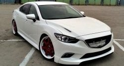 47 899 р. Капот пластиковый (с прорезаными жабрами) SkyActivSport MV-Tuning  Mazda 6  GJ (2012-2025) дорестайлинг седан, дорестайлинг универсал, 1 рестайлинг универсал, 1-ый рестайлинг седан, 2-ой рестайлинг седан, 2-ой рестайлинг универсал (Неокрашенный)  с доставкой в г. Керчь. Увеличить фотографию 5
