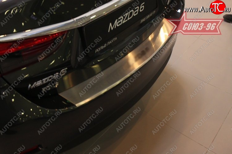 791 р. Накладка на задний бампер Souz-96 v1 Mazda 6 GJ дорестайлинг седан (2012-2015)  с доставкой в г. Керчь