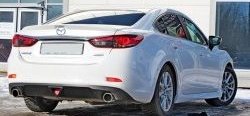 Диффузор заднего бампера Sport v1 Mazda 6  GJ (2015-2018) 1-ый рестайлинг седан