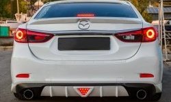 Диффузор заднего бампера Sport v2 Mazda 6  GJ (2012-2018) дорестайлинг седан, 1-ый рестайлинг седан
