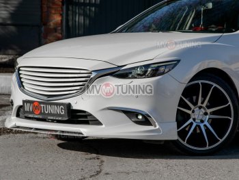 7 899 р. Решетка радиатора (Supreme с пакетом Plus и Executive, Grand Touring) MV tuning Mazda 6 GJ 1-ый рестайлинг седан (2015-2018) (Неокрашенная)  с доставкой в г. Керчь. Увеличить фотографию 7