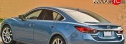 2 699 р. Лип спойлер M-VRS Mazda 6 GJ 1-ый рестайлинг седан (2015-2018) (Неокрашенный)  с доставкой в г. Керчь. Увеличить фотографию 2
