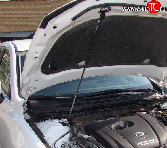 2 969 р. Упор капота Boomer Mazda 6 GJ дорестайлинг седан (2012-2015)  с доставкой в г. Керчь