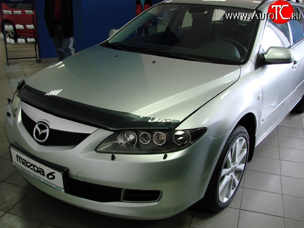 2 499 р. Дефлектор капота NovLine Mazda 6 GH рестайлинг седан (2010-2012)  с доставкой в г. Керчь