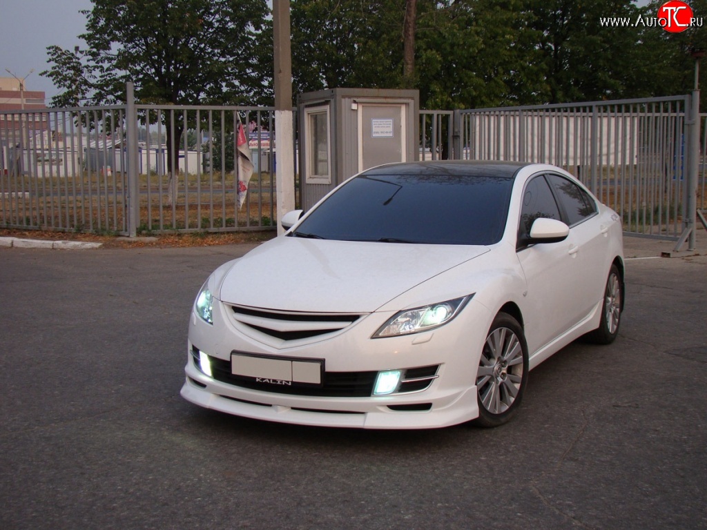 4 999 р. Решётка радиатора Sport  Mazda 6  GH (2007-2010) дорестайлинг лифтбэк, дорестайлинг седан, дорестайлинг универсал (Неокрашенная)  с доставкой в г. Керчь