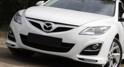 849 р. Реснички на фары (рестайлинг) RA Mazda 6 GH дорестайлинг седан (2007-2010) (Неокрашенные)  с доставкой в г. Керчь. Увеличить фотографию 3