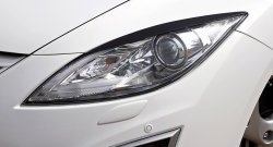 849 р. Реснички на фары (рестайлинг) RA Mazda 6 GH дорестайлинг седан (2007-2010) (Неокрашенные)  с доставкой в г. Керчь. Увеличить фотографию 4