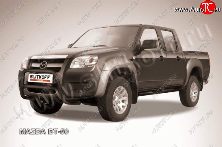 16 899 р. Кенгурятник d57 низкий  Mazda BT-50 (2006-2011) (Цвет: серебристый)  с доставкой в г. Керчь