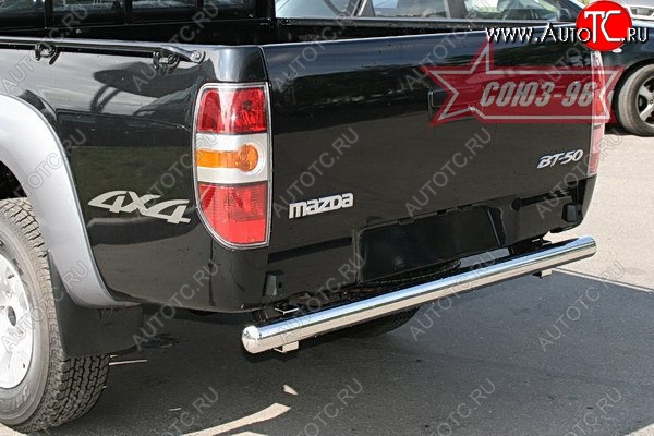10 619 р. Защита заднего бампера Souz-96 (d76) Mazda BT-50 (2006-2011)  с доставкой в г. Керчь