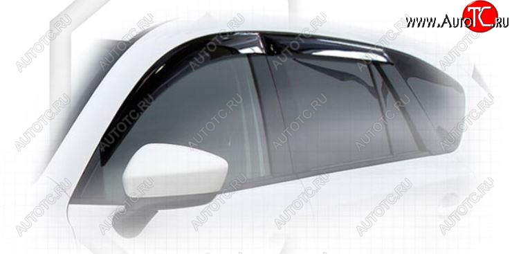 2 079 р. Дефлектора окон CA-Plastiс Mazda CX-5 KE дорестайлинг (2011-2014) (Classic полупрозрачный, Без хром.молдинга)  с доставкой в г. Керчь