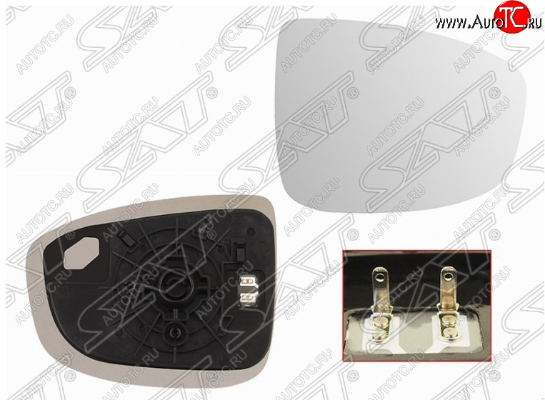 689 р. Правое полотно зеркала SAT (с обогревом) Mazda CX-5 KE дорестайлинг (2011-2014)  с доставкой в г. Керчь
