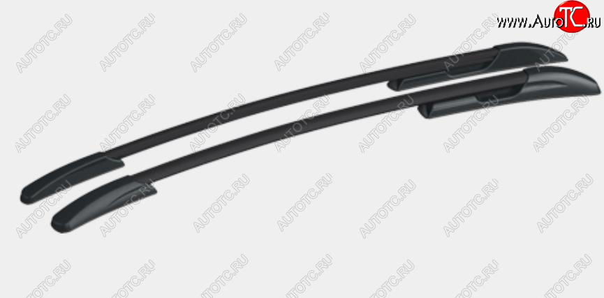 13 039 р. Рейлинги АПС  Mazda CX-5  KE (2011-2017) дорестайлинг, рестайлинг (Черные, поперечины серые, крепление скоба, L1300)  с доставкой в г. Керчь
