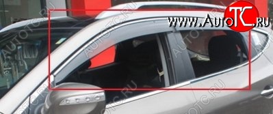 4 299 р. Комплект дефлекторов окон (ветровиков) 4 шт. СТ Mazda CX-5 KE дорестайлинг (2011-2014)  с доставкой в г. Керчь
