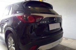 4 149 р. Накладка на задний бампер СТ v2 v2 Mazda CX-5 KE рестайлинг (2015-2017) (Неокрашенная)  с доставкой в г. Керчь. Увеличить фотографию 5