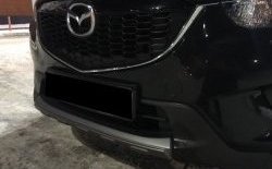 2 349 р. Накладка на передний бампер СТ v4 v4 Mazda CX-5 KE дорестайлинг (2011-2014) (Неокрашенная)  с доставкой в г. Керчь. Увеличить фотографию 3