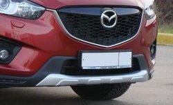 4 649 р. Накладка Sport Line на передний бампер Mazda CX-5 KE дорестайлинг (2011-2014) (Неокрашенная)  с доставкой в г. Керчь. Увеличить фотографию 2
