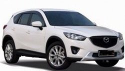 4 199 р. Накладка на передний бампер СТ v2 v2 v2 Mazda CX-5 KE дорестайлинг (2011-2014) (Неокрашенная)  с доставкой в г. Керчь. Увеличить фотографию 3