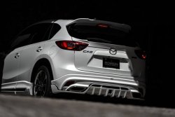 23 749 р. Накладка на задний бампер ROWEN Mazda CX-5 KE дорестайлинг (2011-2014) (Неокрашенная)  с доставкой в г. Керчь. Увеличить фотографию 6