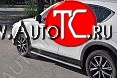 19 399 р. Пороги труба 120х60 овал с проступью . Russtal Mazda CX-5 KF (2016-2025)  с доставкой в г. Керчь