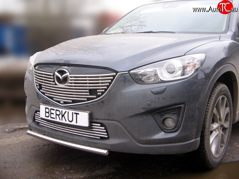 5 199 р. Декоративная вставка воздухозаборника Berkut (d16 мм) Mazda CX-5 KE дорестайлинг (2011-2014)  с доставкой в г. Керчь