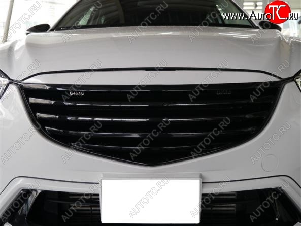 11 299 р. Решетка радиатора TOPLINE Mazda CX-5 KE рестайлинг (2015-2017) (Неокрашенная)  с доставкой в г. Керчь