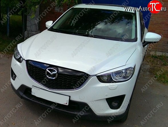 1 399 р. Реснички на фары CT v2 Mazda CX-5 KE дорестайлинг (2011-2014) (Неокрашенные)  с доставкой в г. Керчь