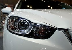 4 149 р. Реснички на фары DUCKS GARDEN Mazda CX-5 KE дорестайлинг (2011-2014) (Неокрашенные)  с доставкой в г. Керчь. Увеличить фотографию 2