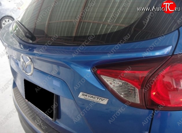 5 699 р. Лип спойлер CT Mazda CX-5 KE дорестайлинг (2011-2014) (Неокрашенный)  с доставкой в г. Керчь