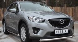 15 349 р. Одинарная защита переднего бампера диаметром 63 мм SLITKOFF  Mazda CX-5  KE (2011-2017) дорестайлинг, рестайлинг  с доставкой в г. Керчь. Увеличить фотографию 4