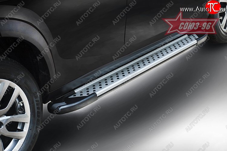 9 134 р. Пороги из алюминиевого профиля Souz-96 Mazda CX-5 KE рестайлинг (2015-2017)  с доставкой в г. Керчь