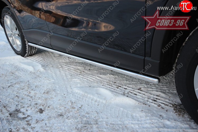 18 359 р. Защита порогов Souz-96 (d42) Mazda CX-5 KE рестайлинг (2015-2017)  с доставкой в г. Керчь